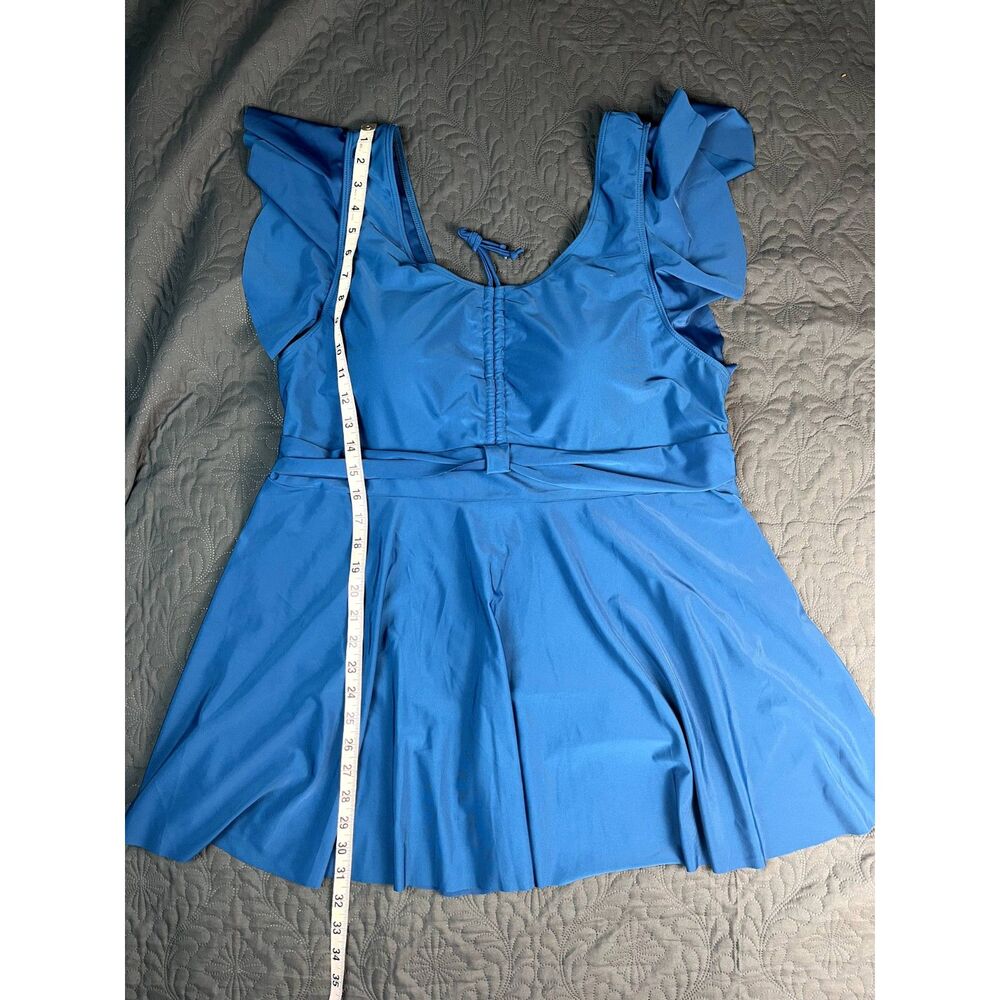 Daci Plus Size Tankini Flowy Top 2pc Tummy Control Swimwear Summer SZ 4XL:NWOT - Picture 8 of 12